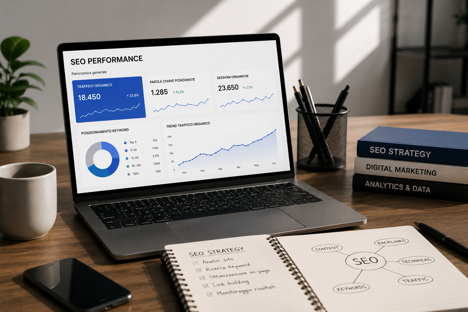 Analisi SEO e statistiche sito web